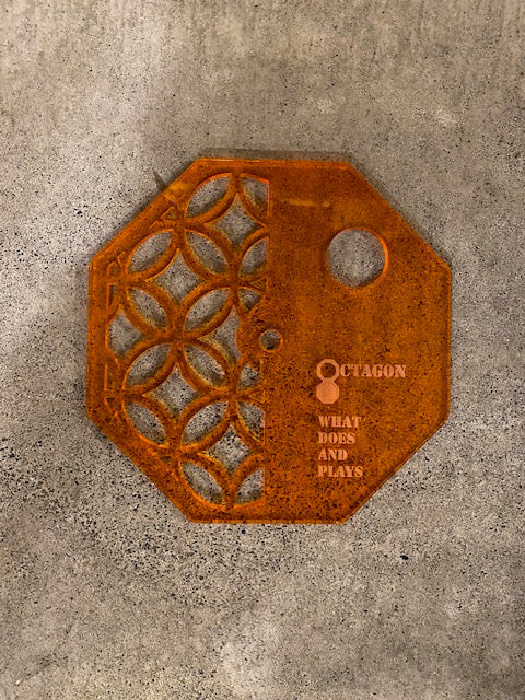 OCTAGON FLAT PLATE for 2WAY STAND(径11mm用,柄あり)