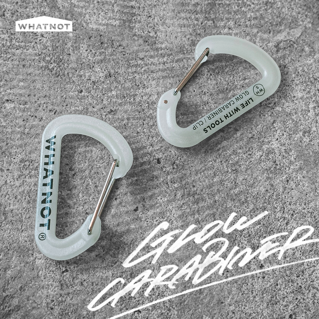 WHATNOT/蓄光カラビナ|GLOW CARABINER(1個)