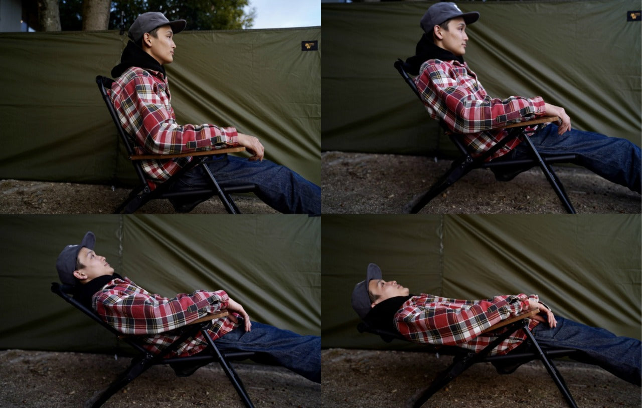 AS2OV HIGH BACK RECLINING LOW ROVER CHAIR BLACK アッソブ  ハイバックローバーチェア ブラック