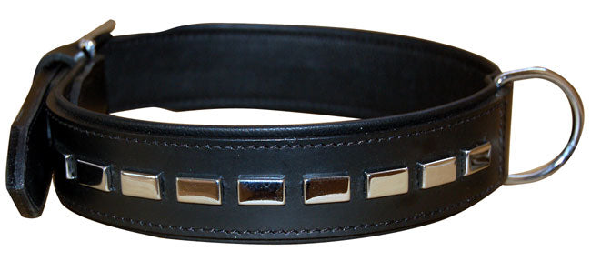 WOUAPY　RECTANGLE LEATHER COLLER